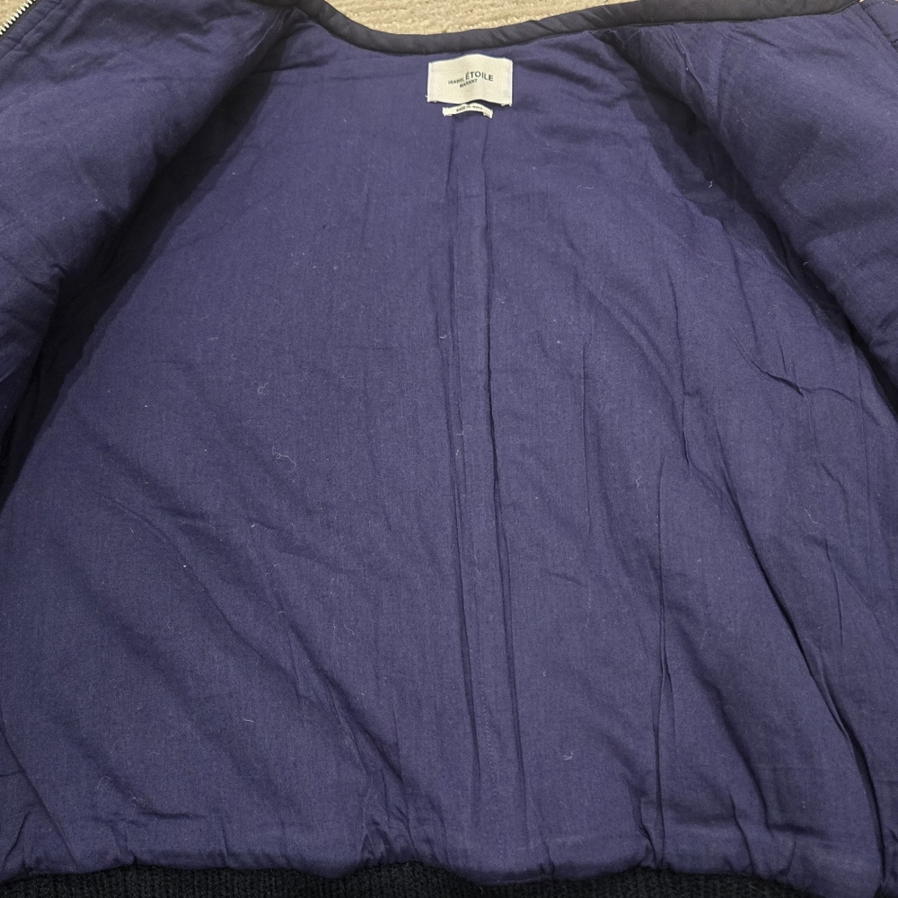 Isabel Marant Étoile Navy Blue Bomber Jacket EUC - Picture 13 of 17